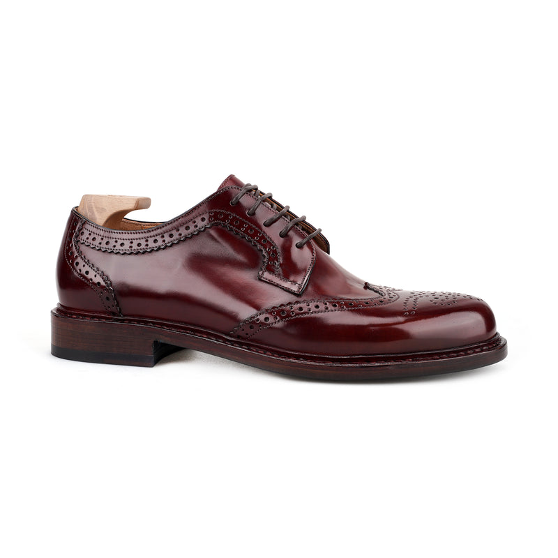 SHELL Brogue Blucher in Shell Cordovan
