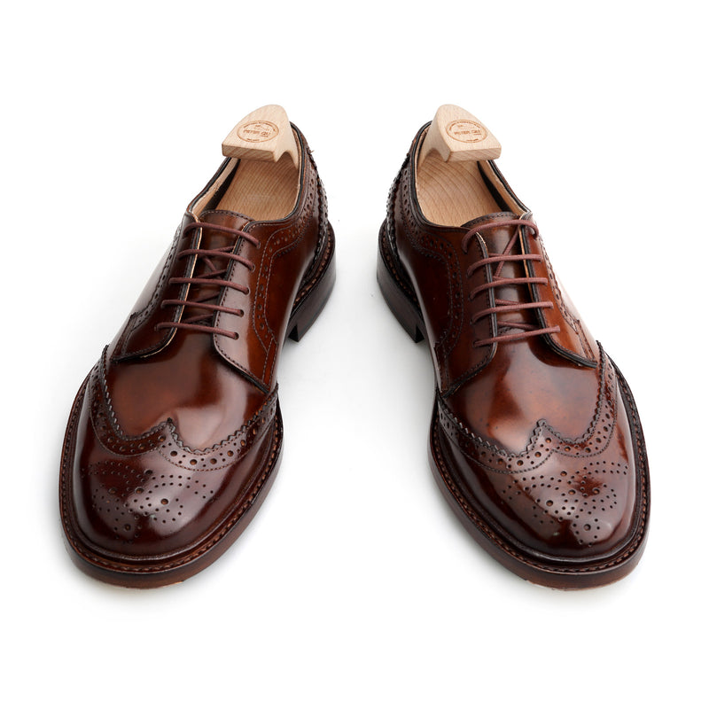 SHELL Brogue Blucher in Shell Cordovan