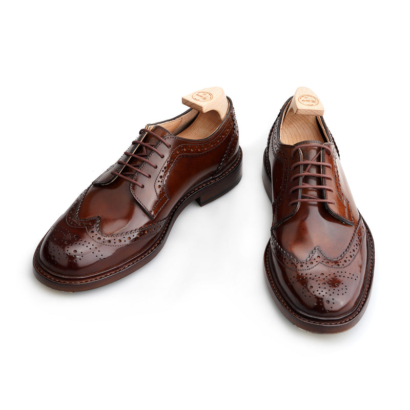 SHELL Brogue Blucher in Shell Cordovan