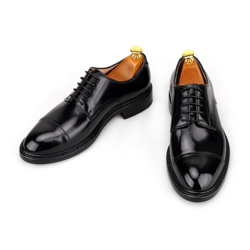 DERBY Toe Cup Blucher in Shell Cordovan