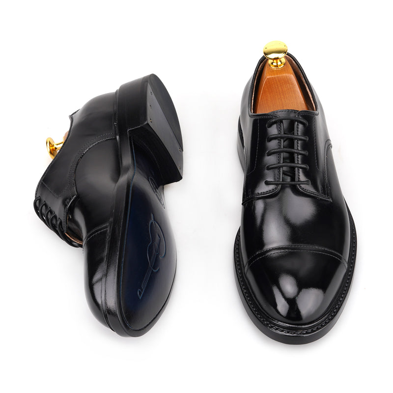 DERBY Toe Cup Blucher in Shell Cordovan