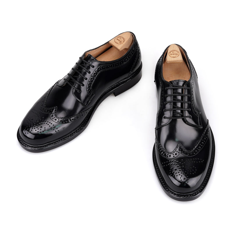 SHELL Brogue Blucher in Shell Cordovan