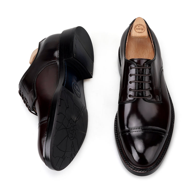 DERBY Toe Cup Blucher in Shell Cordovan